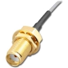 CAC-1740 I-Pex Micro Coax Plug To Sma Bulkhead Jack Cord