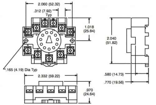 NTE R95-114 Relay Socket | SacElec dvi cable wiring diagram 