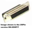 DH-37HS/T-RL 37 Pin Female Crimp D-Sub Housing Tin UL, RoHS