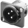 XBM-3C 3 Pin Male Chassis Mount XLR Type Connector