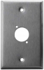 WP-X-1 Single Port, Single Gang Stainless Steel Wall Plate for XLR