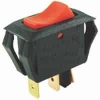 54-065 SPST 16A Off-On Miniature Snap-in Illuminated Red Rocker Switch