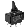 54-085 DPDT 6A 1/4HP On-Off-On Paddle Toggle Switch