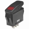 54-215W SPST 20A On-Off Waterproof Mini Red Lens Rocker Switch