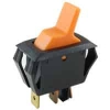 54-105 SPST 16A Off-On Mini Snap-in Amber Lens Rocker Switch