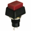 54-391 SPST 3A Off-(On) Solder Lug Terminal Red Pushbutton Switch