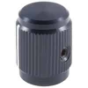 504-0008 3/4in Black Gloss Machined Aluminum Knob with Position Line