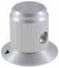 504-0025 .925in Clear Gloss Machined Aluminum Knob with Position Arrow