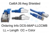 DCS-56AP-01BLMB 1ft Cat6A 26Awg Shielded Patch Cord