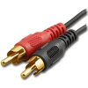 MMA-RCA-MMD-0.5 6 Inch RCA Plug Duplex Patch Cable