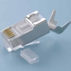 106195 100Pk RJ45 Cat6A 10Gig Shielded Connector