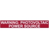 596-00206 50 Pk Photovoltaic Warning Solar Label