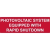 596-00474 50 Roll Photovoltaic Shutdown Solar Label