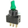 54-575-L SPST 20A On-Off Green Illuminated Duckbill Handle Toggle Switch