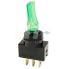 54-705-G SPST 20A On-Off Green Illuminated Toggle Switch