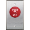CM-420RPTE 1-5/8in Single Gang Mushroom Push to Exit Button