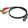 MMA-SVHS/BF2-18IN 18 inch SVHS to BNC Jack Adaptor Cable