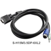 S-H15M3.5DP18INL2 18 Inch H15 Male to Circular DIN Plug Cable