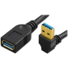 S-USB3AMDF-8IN USB 8 Inch 3.0 A Right-Angle Down Plug to A Jack Cable