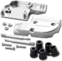 DM-9CR/GR Right Angle Metal Die Cast Hood for 9 Pin D-Sub