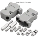 DP-25CR/T 45 Degree Gray Plastic Hood for 25 Pin D-Sub