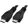 S-USBUBMM1'-PCR USB Micro B Male to Male Power Charge Cable, 1 ft.