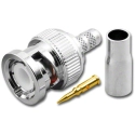 BNC-3024-75 BNC 3-Piece Crimp Plug For Rg59/U Teflon, 75 ohm