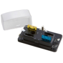 BLR-304 4P 30A 32Vdc ATO/ATC Style Fuse Block, QC Terminals