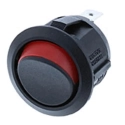 RA1-1A-DC-2-R SPST 16A Off-On Round Rocker Switch