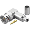 BNC-3041-75 Right Angle 75 ohm Crimp Plug RG59/U 62/U