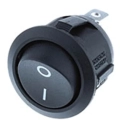 RA1-2A-DC-2-B-1 DPST 16A Off-On Round Rocker Switch