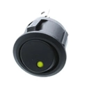 RA2-1A-DC-2 LED SPST 20A Off-On Round Rocker Switch