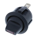RA5-1A-DC-2-RL Red LED SPST 20A Off-On Round Rocker Switch