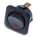 RC2-1A-DC-2 LED SPST 20A Off-On Square Bezel Rocker Switch