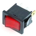 RF1-1A-DC-2-RL LED SPST 16A Off-On Mini Rocker Switch