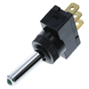 TE4-1A-DC-1-GL, RL SPST 20A Off-On Toggle Switch, LED