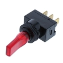 TE5-1A-DC-1-RL SPST 20A Off-On Toggle Switch, LED