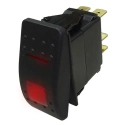 SRD1-1A-DC-1-BAN, BGN, BRN SPST 20A Off-On Sealed Rocker Switch