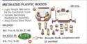 DN-25C 25 Pin Metalized Plastic Cover For Die Cast Metal Hoods UL