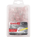 S45-1701P 50Pk ProSeries PassThrough RJ45 Cat6/6a Connectors