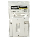 S45-3201BPW-5 5Pk Single Gang 1 Port Std Wall Plate White