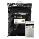 S45-3202W-25 25Pk Single Gang 2 Port Keystone Wall Plate White