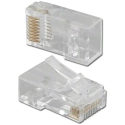 PT-0688T-50UL CAT6 8P8C RJ-45 Thru Hole Cable Plug 50 pk