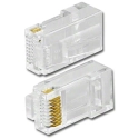 PT-068N-50UL CAT6 8P8C 50u UL 3 Prong Plug