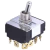 54-017 4PDT 15A 3/4HP On-Off-On Screw Terminal Toggle Switch