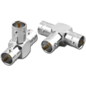 BNC-3375-75 75 Ohm BNC Jack-Jack-Jack T Adaptor