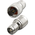 RFA-8644 Reverse Polarity TNC Plug to N Type Plug Adaptor