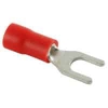 76-IST8-1/4L 8 AWG 1/4 inch Stud PVC Insulated Spade Terminal 50Pk