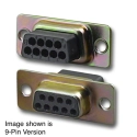 DH-37HS 37 Pin Female Crimp D-Sub Housing Zinc