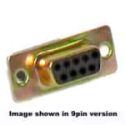 DH-37HS 37 Pin Female Crimp D-Sub Housing Zinc